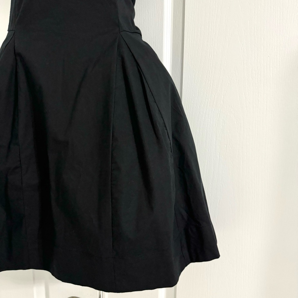 Anthropologie Glam Coquette Halter Fit & Flare Mini Dress NWT Medium Black LBD - Picture 7 of 9